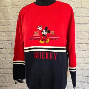 Vintage 90's Mickey & Co Women's Red XL Crewneck Sweatshirt